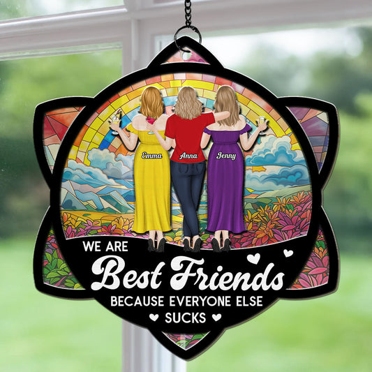 Forever Best Besties - Personalized Custom Suncatcher