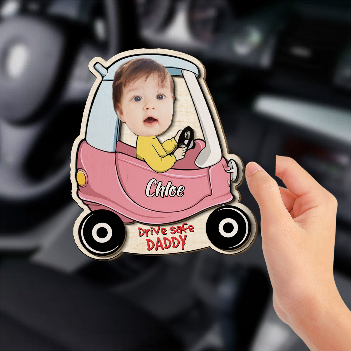 Baby In Car - Personalized Custom Car Visor Clip