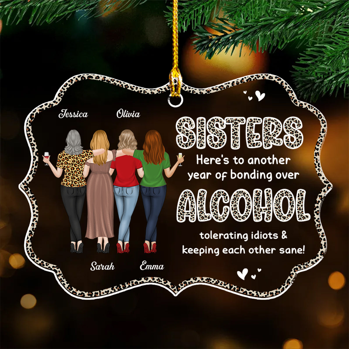 Alcohol Tolerating - Personalized Custom Acrylic Ornament