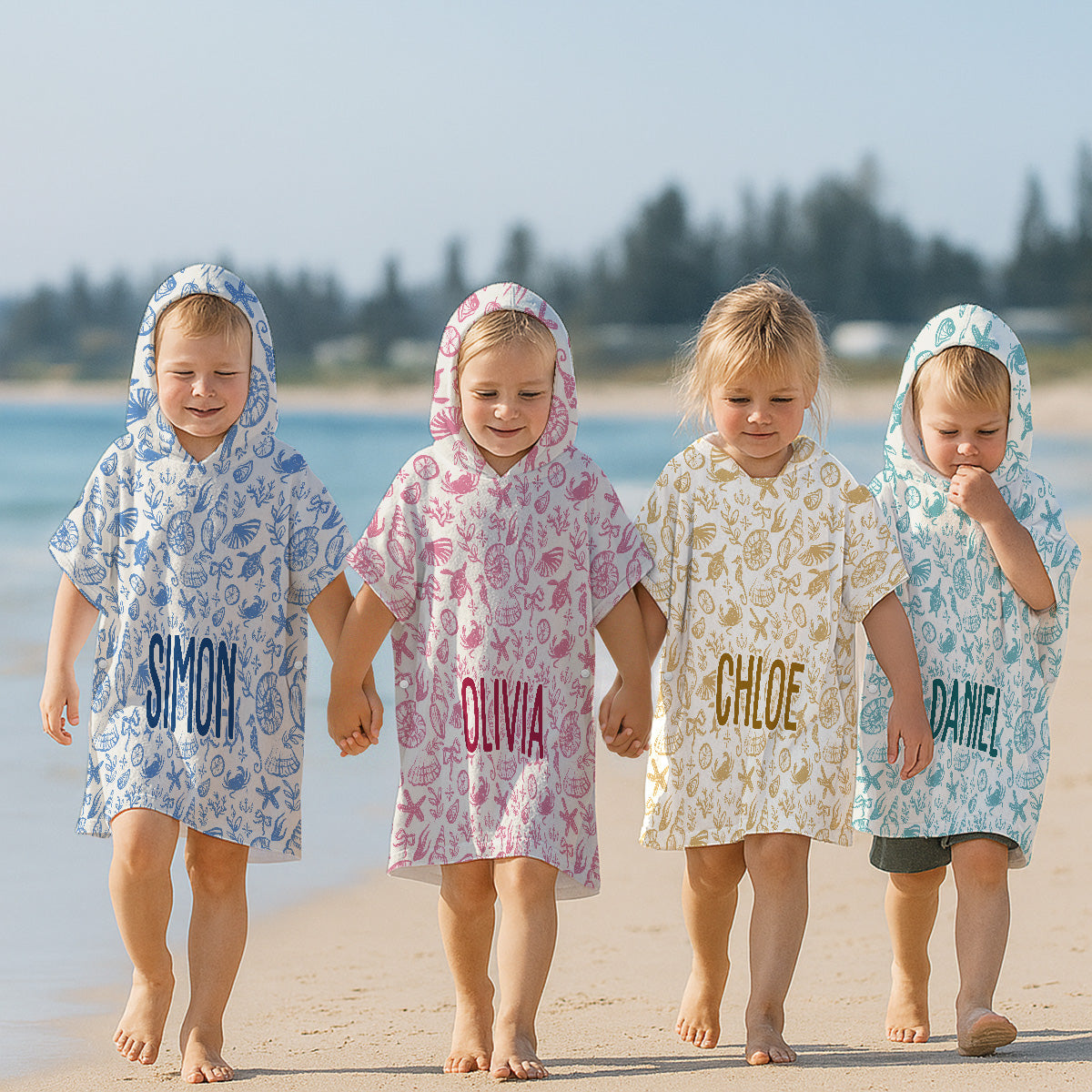 Summer Beach Vacation Holiday - Personalized Custom Hooded Beach Towel