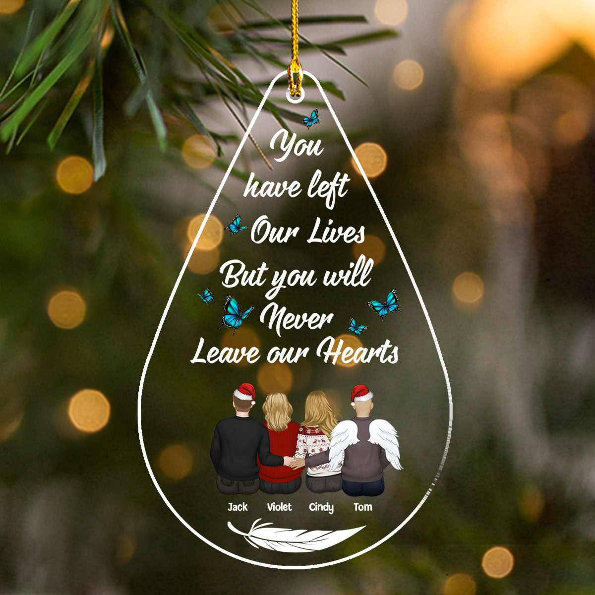 Memories Too Beautiful To Forget - Personalized Custom Acrylic Ornament