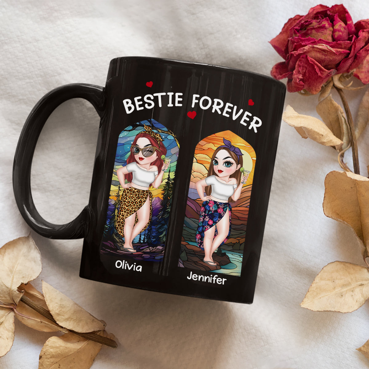 Bestie Forever - Personalized Custom Coffee Mug