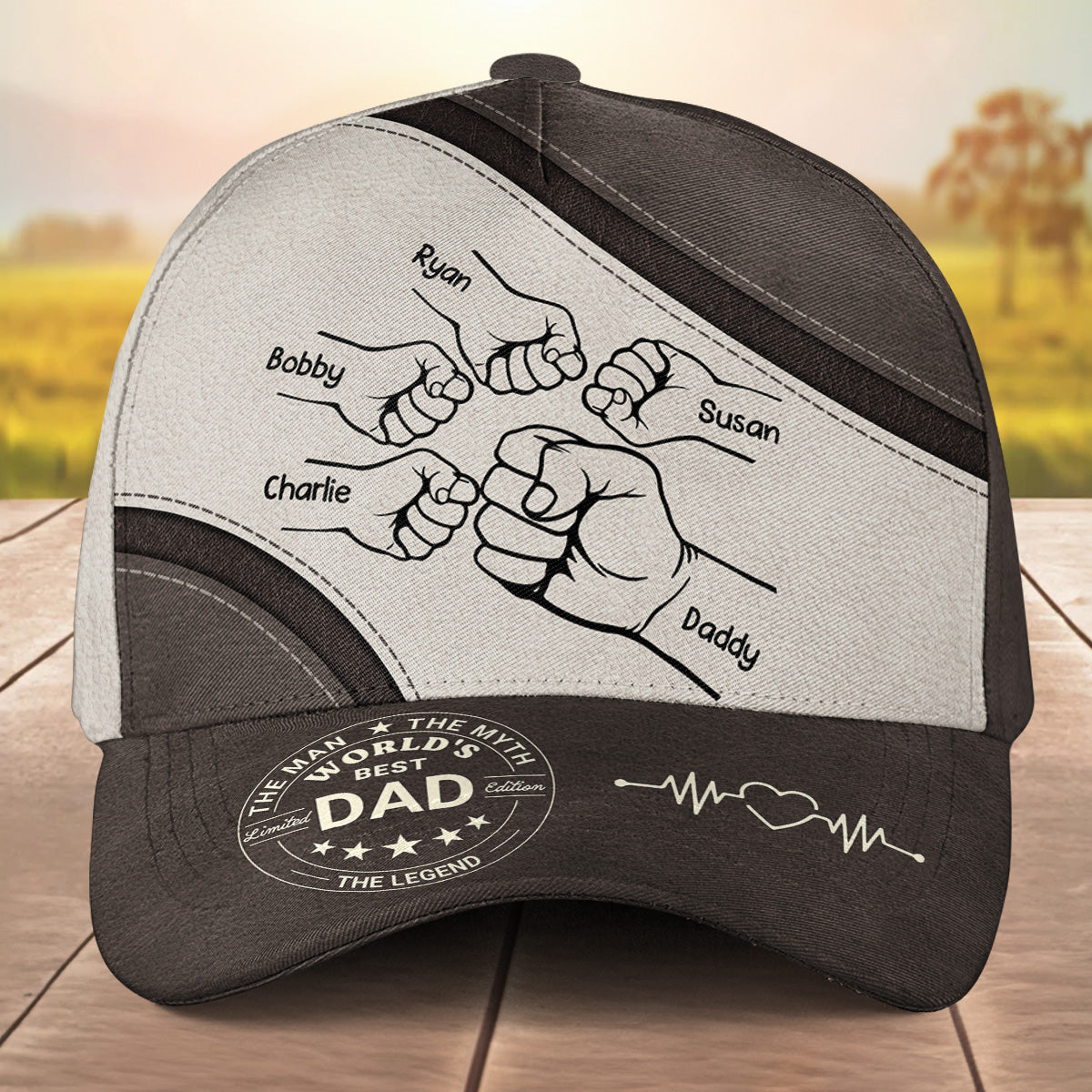 Best Dad in the World - Personalized Custom Classic Cap