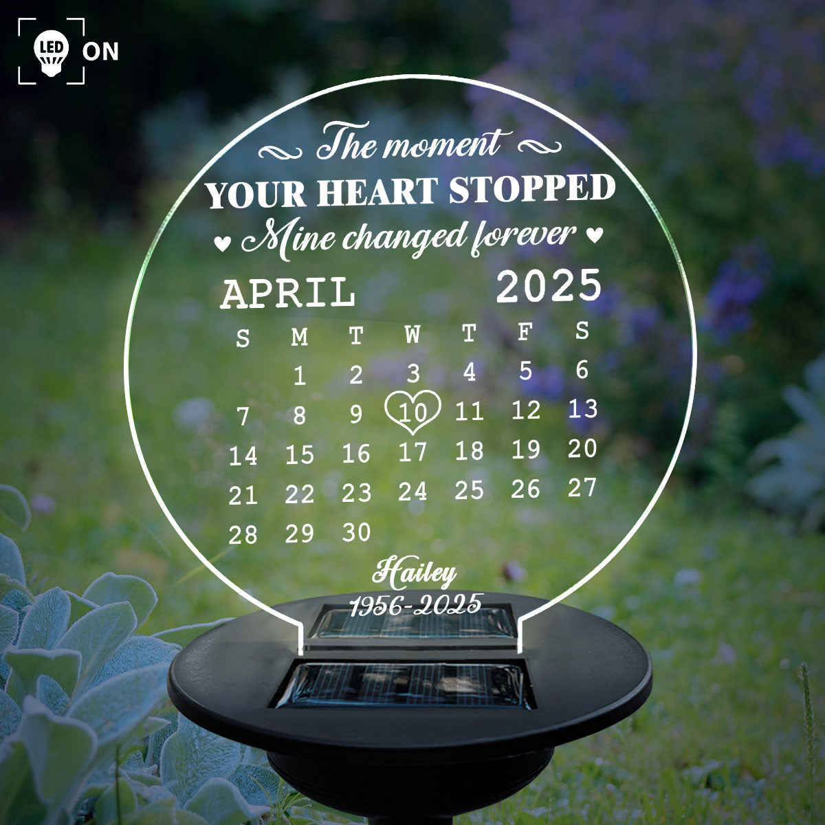 The Moment - Personalized Custom Solar Light