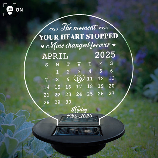 The Moment - Personalized Custom Solar Light