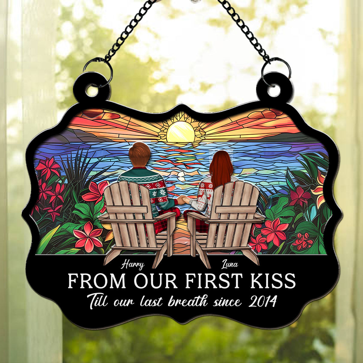 Till Our Last Breath - Personalized Custom Suncatcher