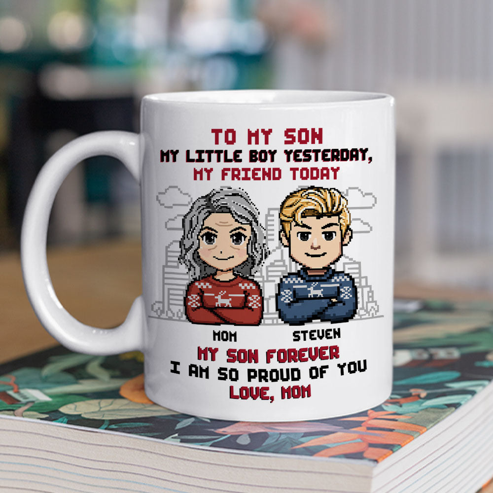 Forever My Little Boy - Personalized Custom Coffee Mug