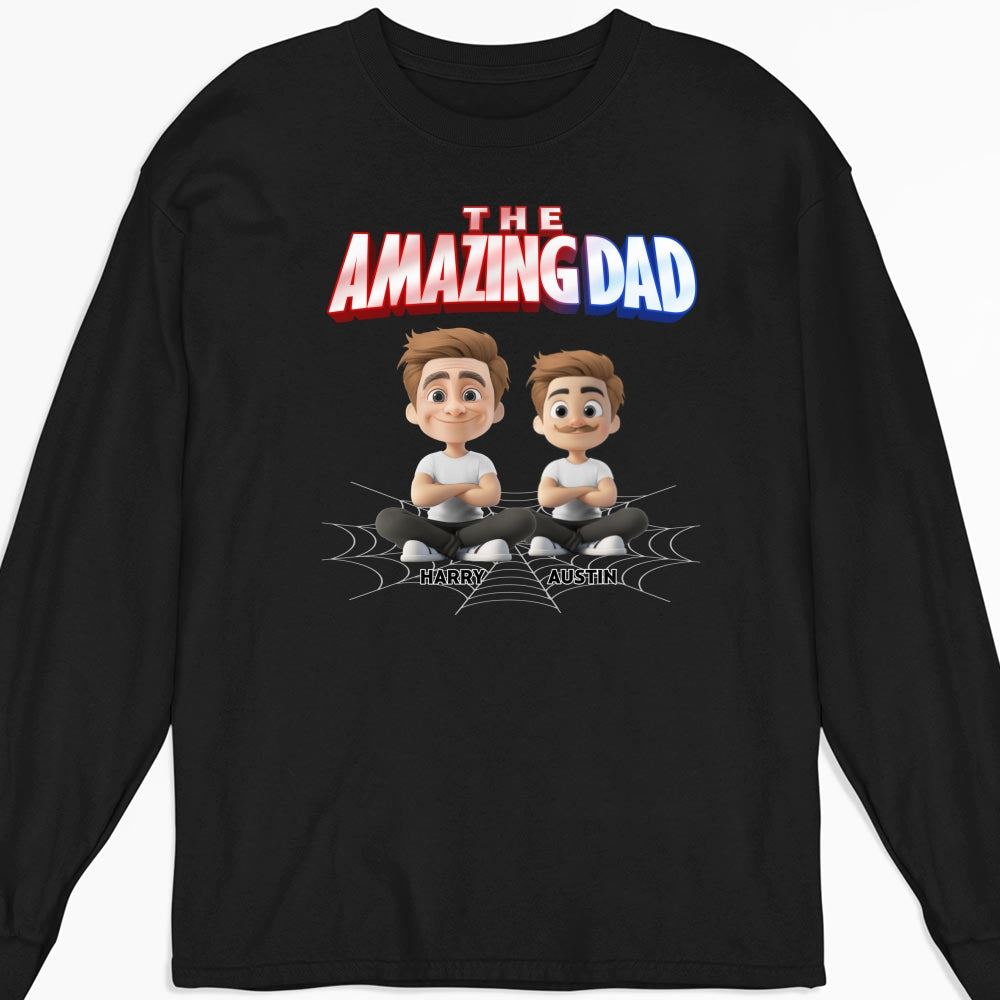The World Best Amazing Dad - Personalized Custom Shirt