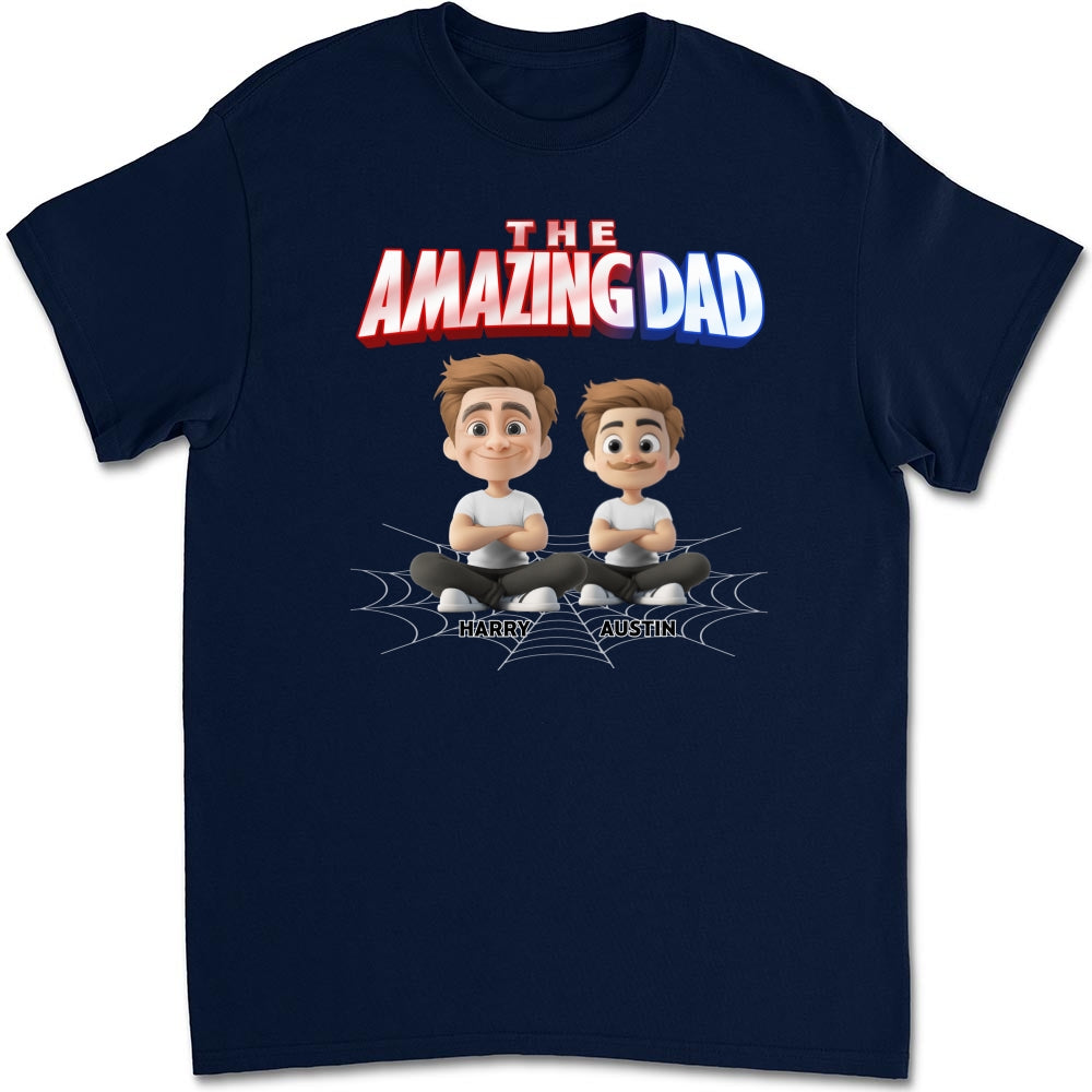 The World Best Amazing Dad - Personalized Custom Shirt