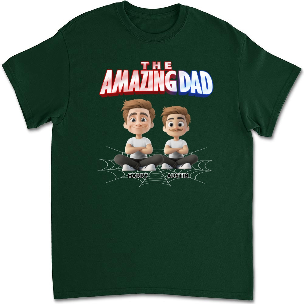 The World Best Amazing Dad - Personalized Custom Shirt