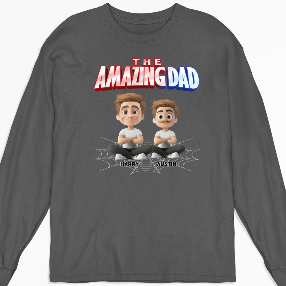 The World Best Amazing Dad - Personalized Custom Shirt