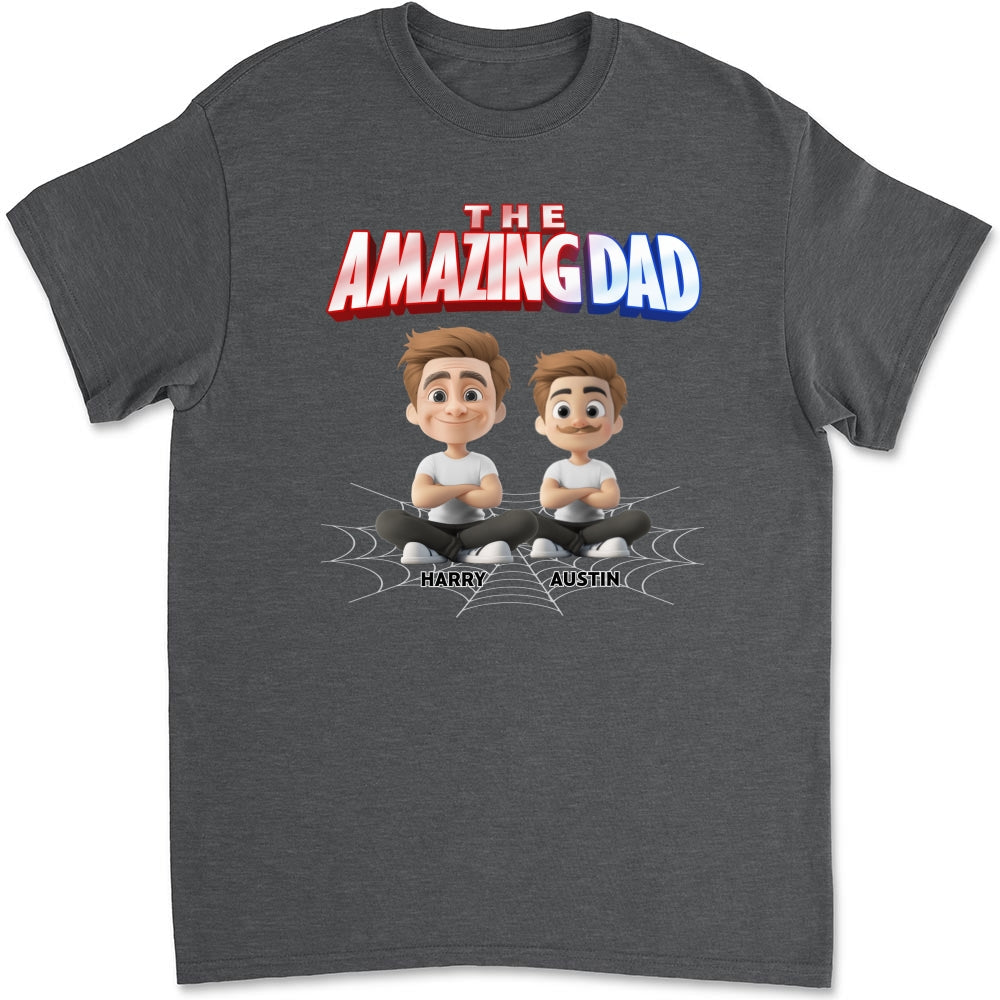 The World Best Amazing Dad - Personalized Custom Shirt