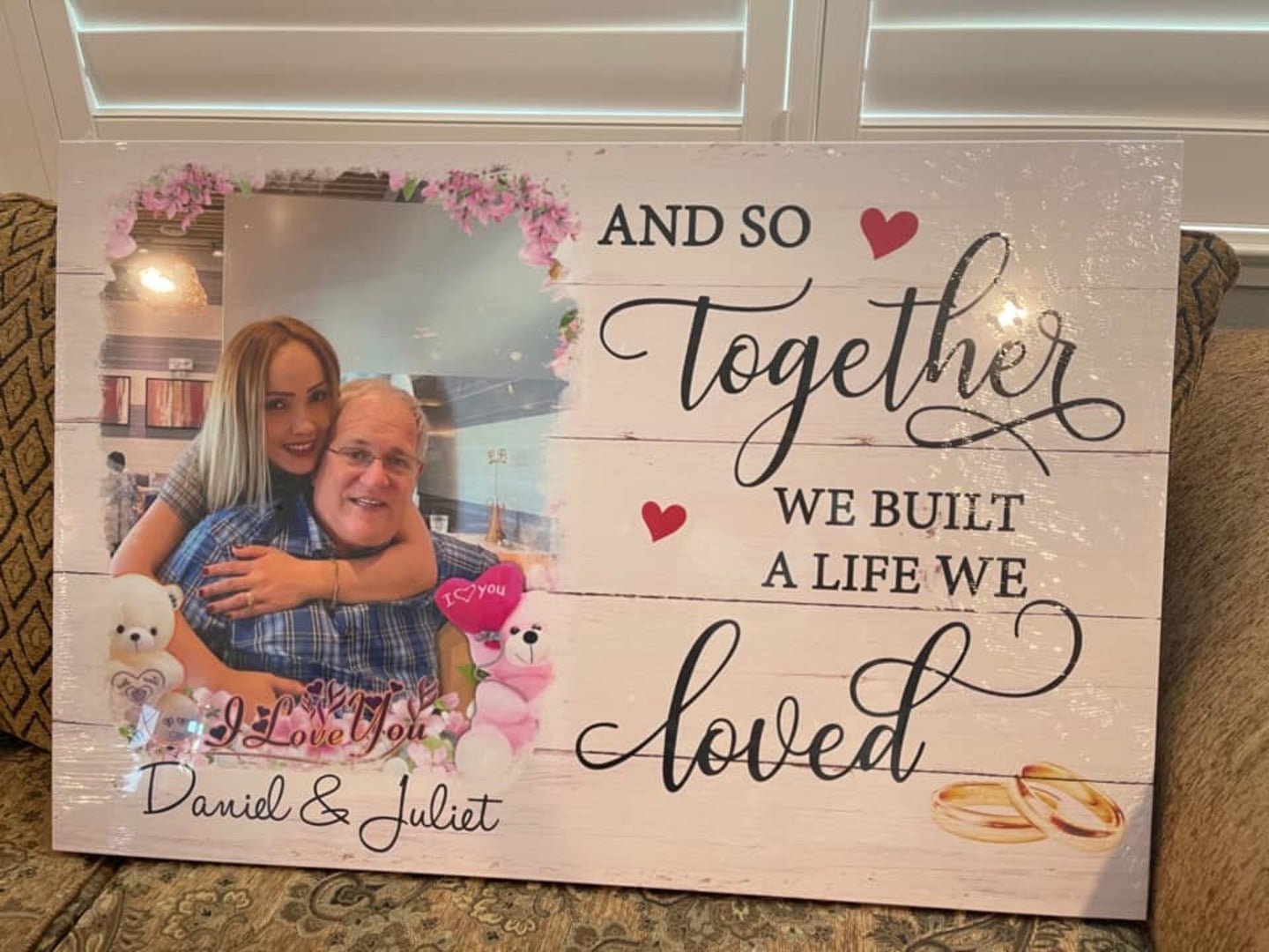 A Life We Loved - Personalized Custom Photo Canvas Print