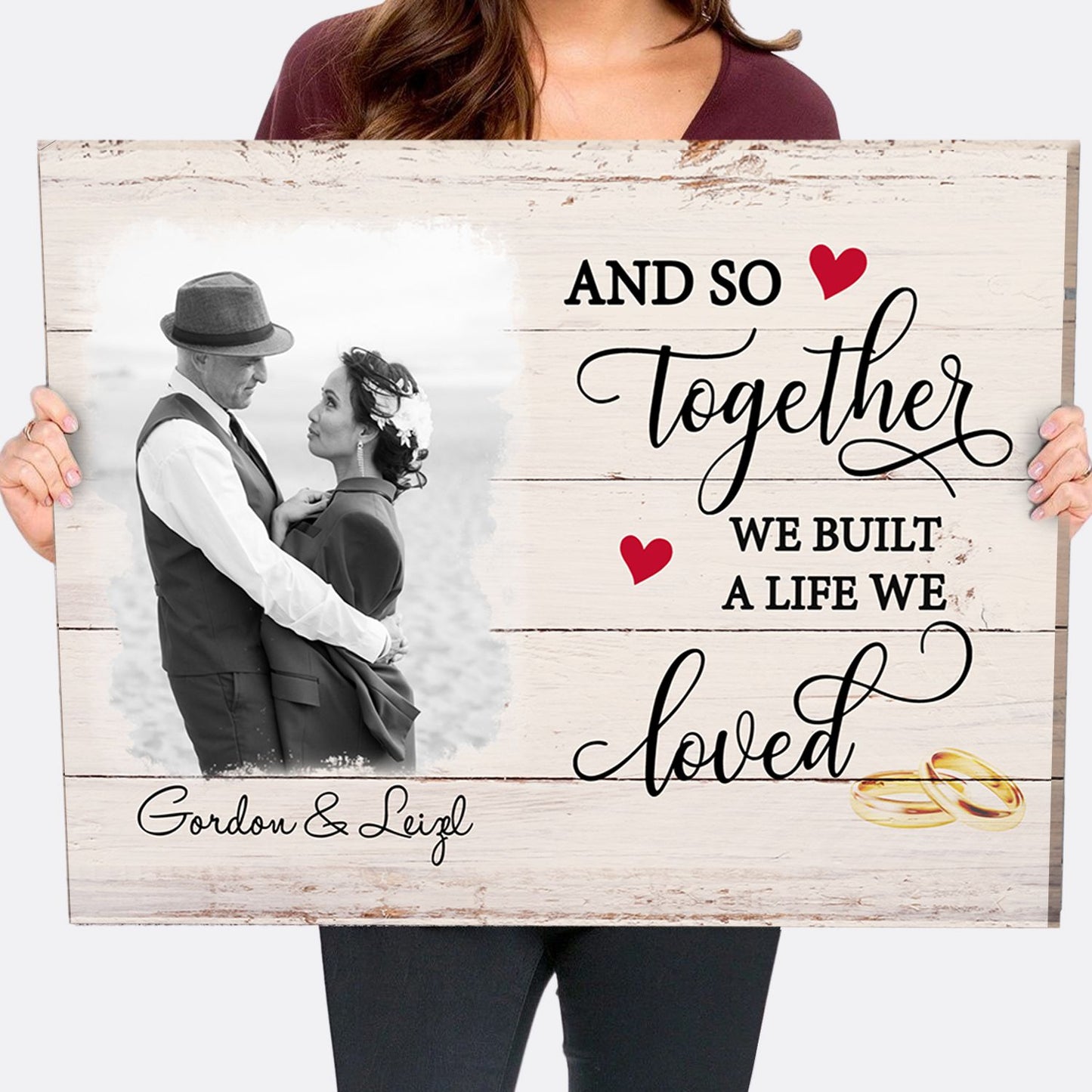 A Life We Loved - Personalized Custom Photo Canvas Print