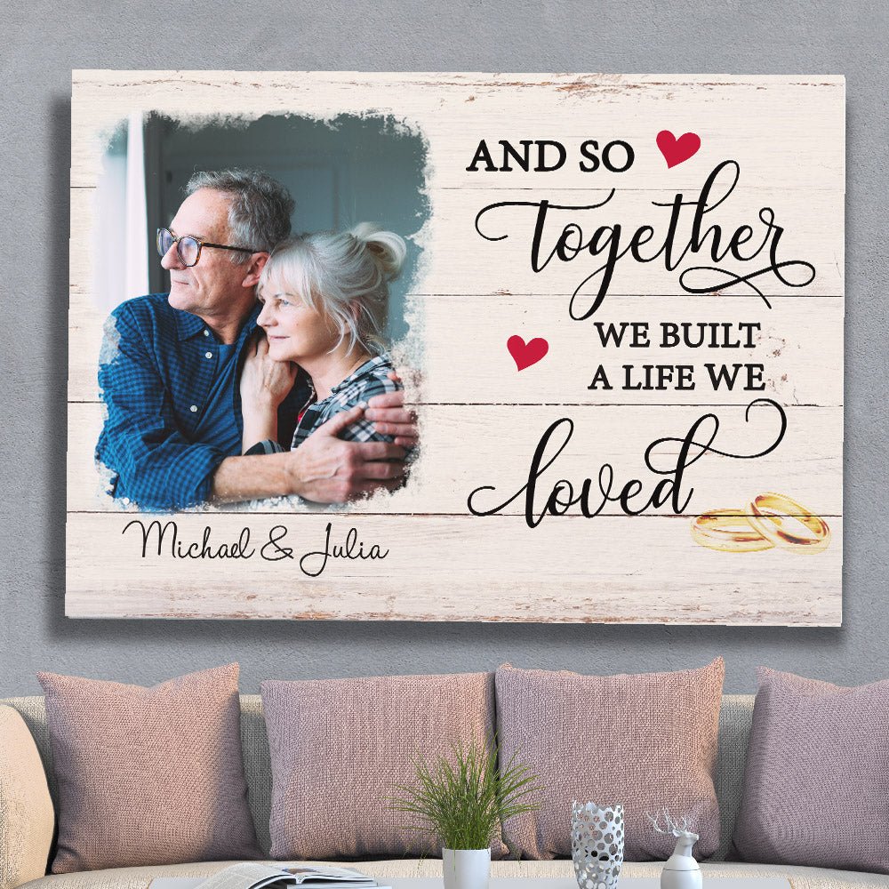 A Life We Loved - Personalized Custom Photo Canvas Print