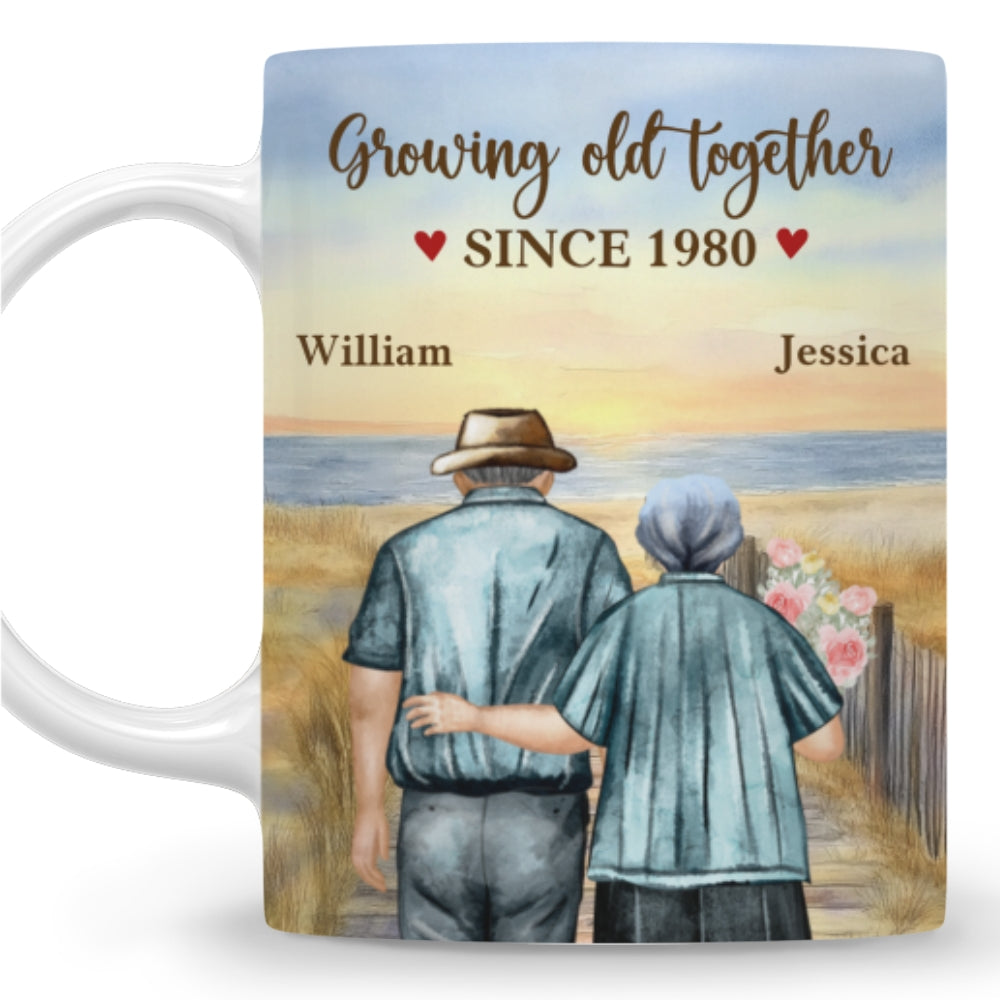 Growing Old Together - Personalized Custom Coffee Mug