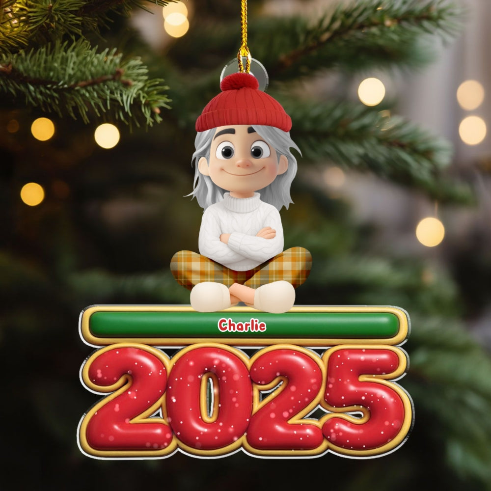 My Kids Is Here Pet Version - Personalized Custom Acrylic Ornament