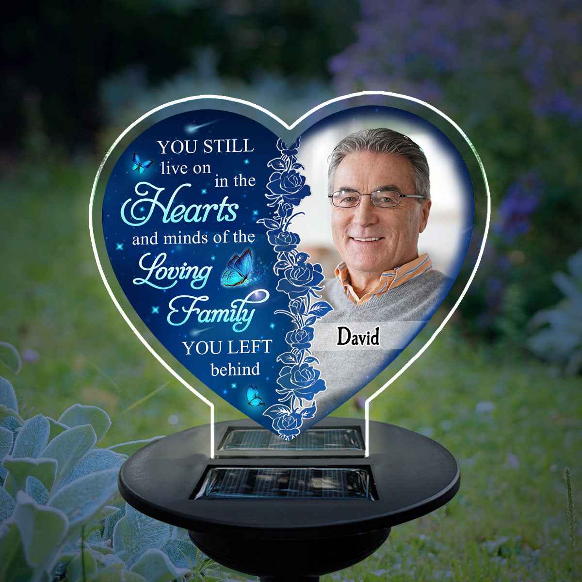 Hearts And Minds - Personalized Custom Solar Light