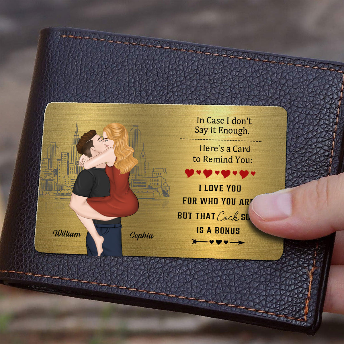 Anniversary Reminder Card - Personalized Custom Wallet Card