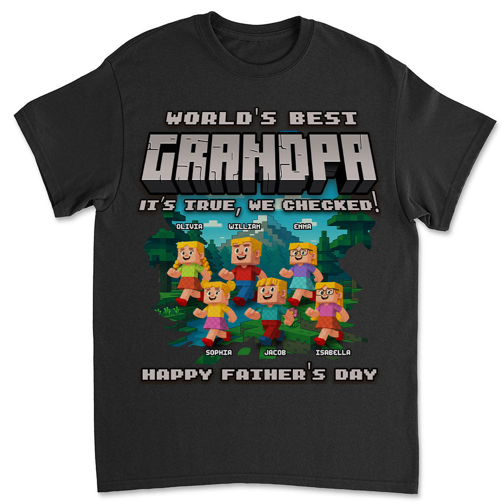 World Best Grandpa - Personalized Custom Shirt