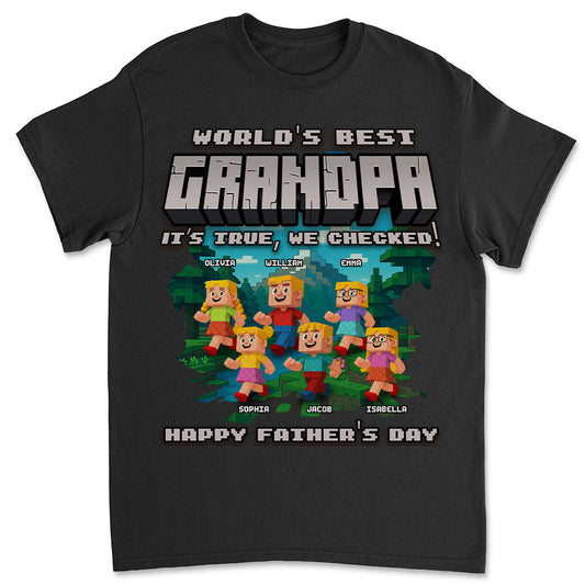 World Best Grandpa - Personalized Custom Shirt