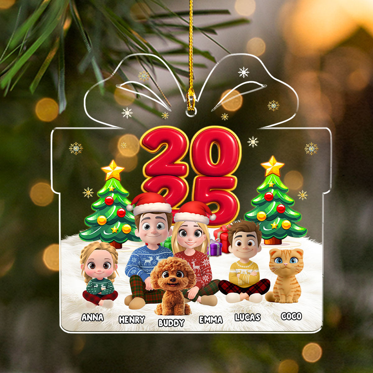 You Me And Our Kids - Personalized Custom Acrylic Ornament