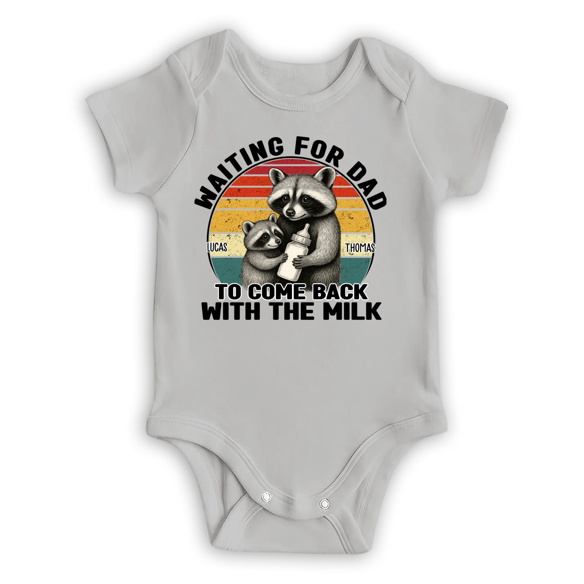 Dad Came Back With The Milk - Personalized Custom T-shirt And Onesie
