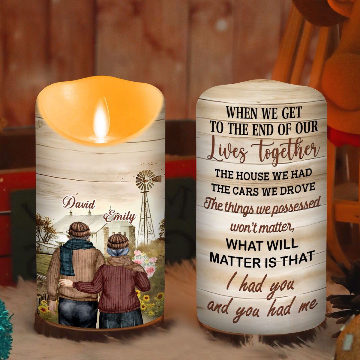 I Had You And You Had Me - Personalized Custom LED Candle