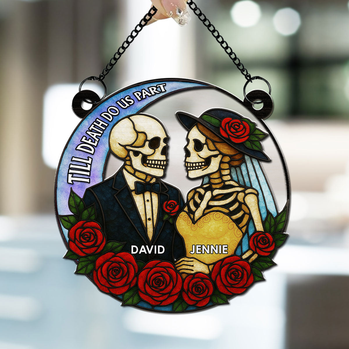 Till Death Do Us Part - Personalized Custom Suncatcher