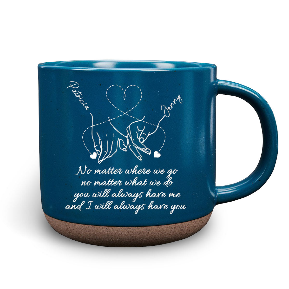 Forever Friends, Forever Young  - Personalized Custom Pottery Mug