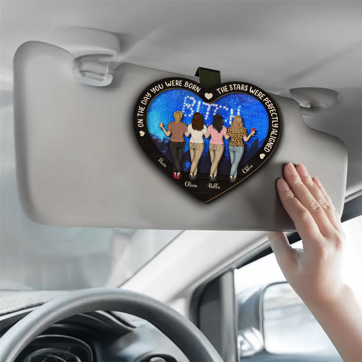 On The Day You Were Born - Personalized Custom Car Visor Clip