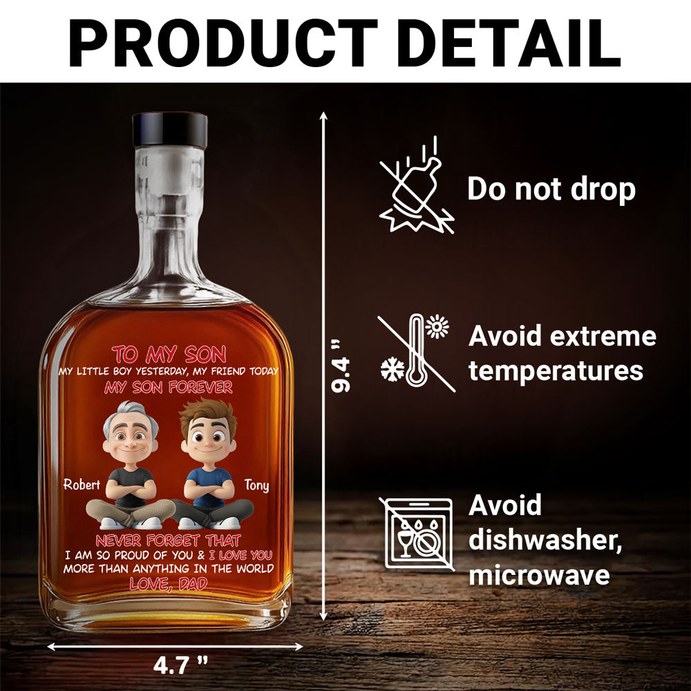 My Son Forever - Personalized Custom Spirits Decanter