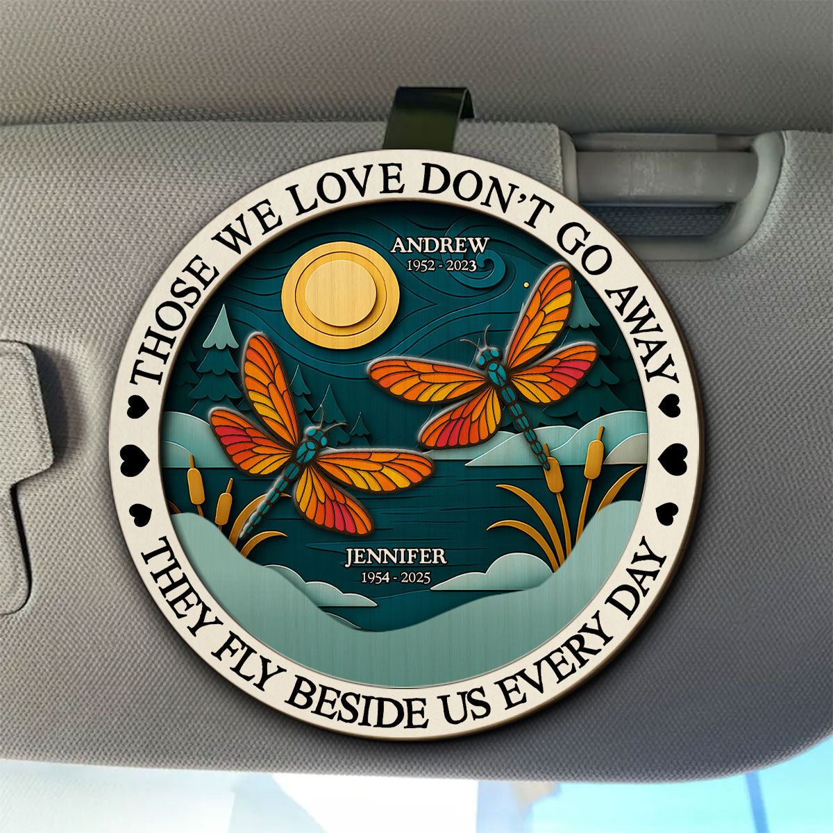 Never Gone From Me - Personalized Custom Car Visor Clip