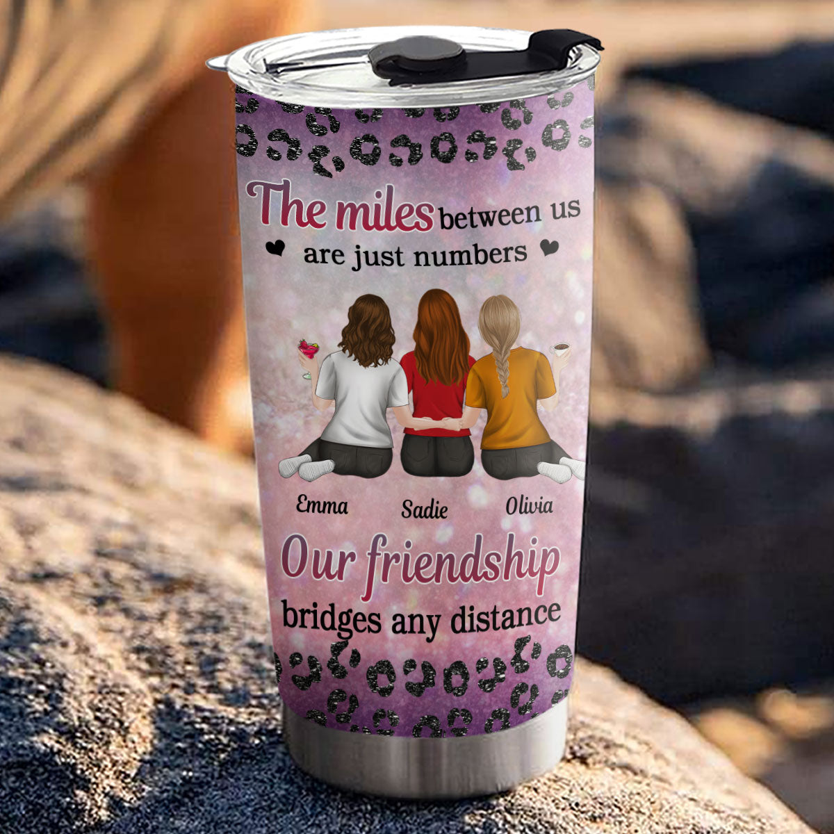 Just Numbers Friend Bestie - Personalized Custom Tumbler