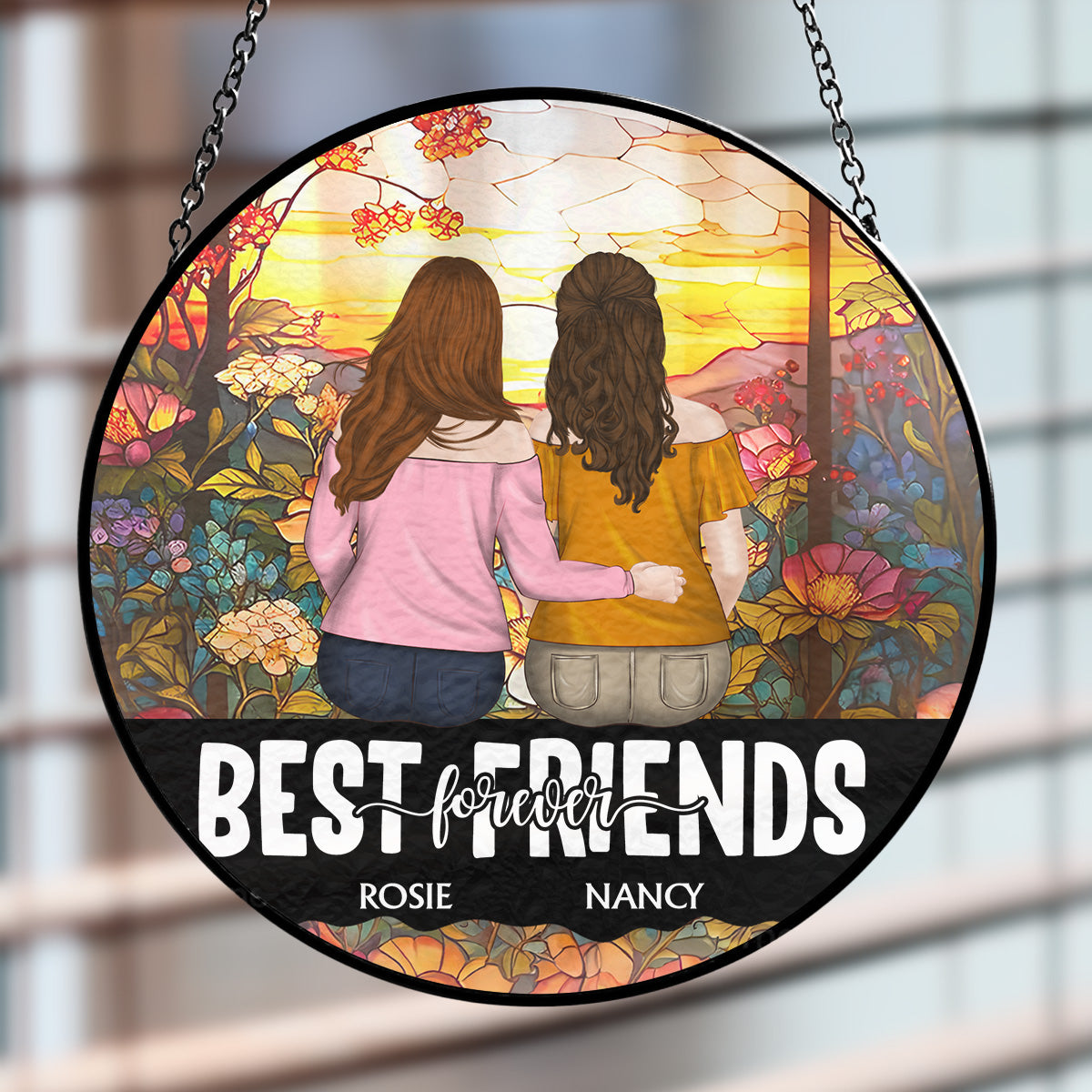 My Team - Personalized Custom Window Hanging Suncatcher