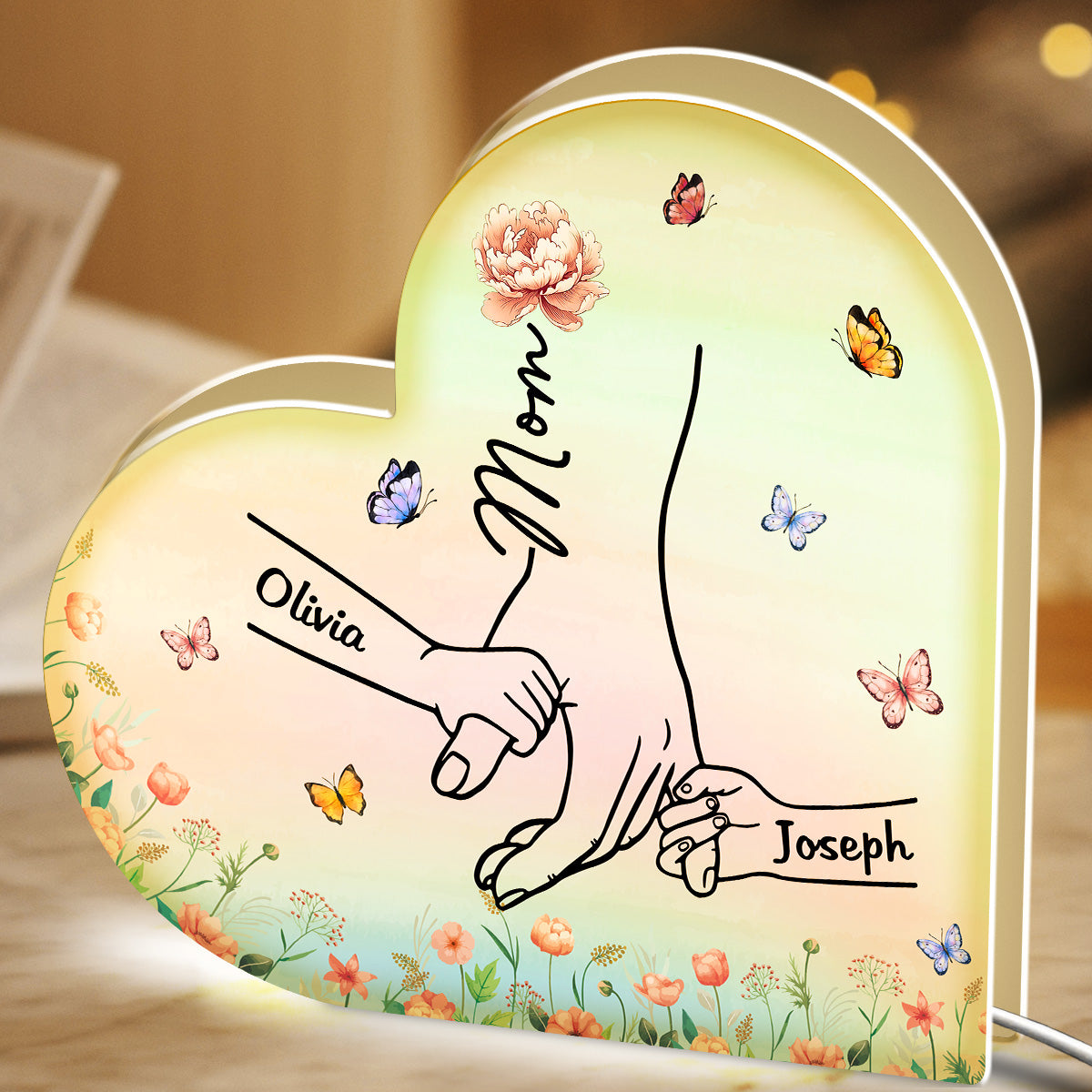 Hold My Hand - Personalized Custom Light Box