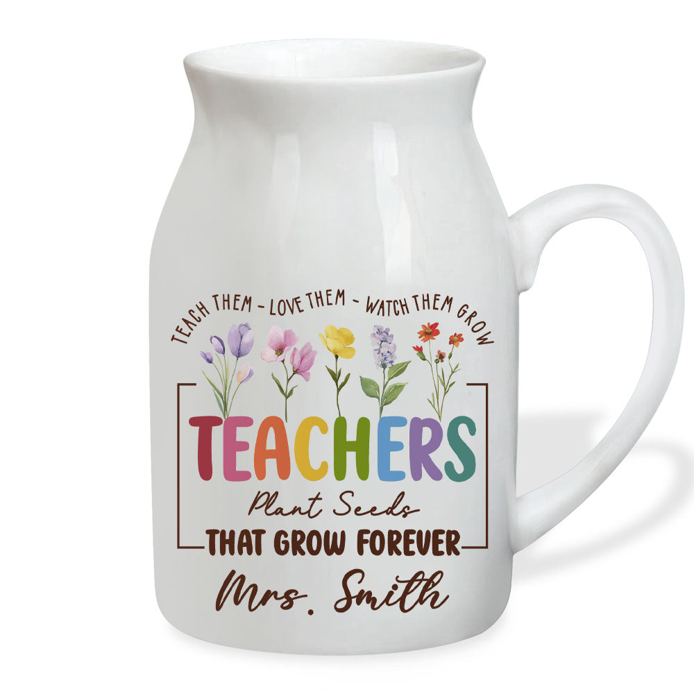 Plant Seeds That Grow Forever - Personalized Custom Flower Vase