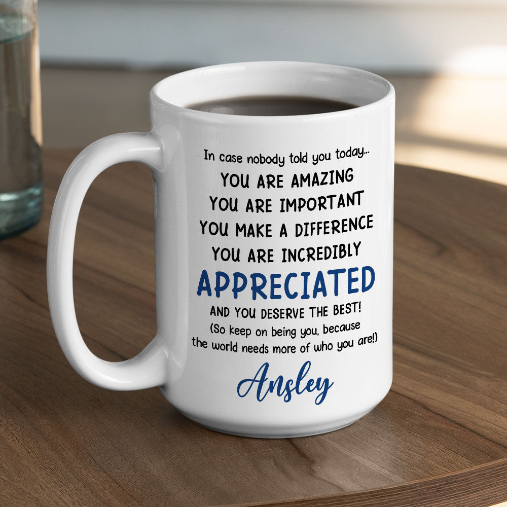 You Deserve The Best - Personalized Custom Coffee Mug