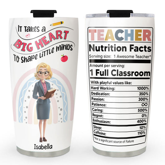 Love Grows Little Minds - Personalized Custom Tumbler