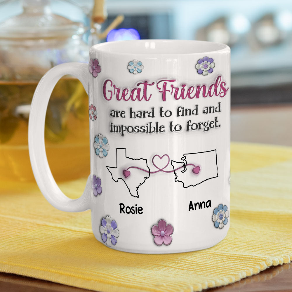 Great Friend - Personalized Custom 3D Inflated Effect Mug