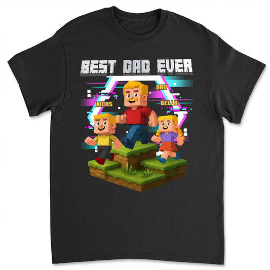 Daddy And Kids - Personalized Custom Shirt