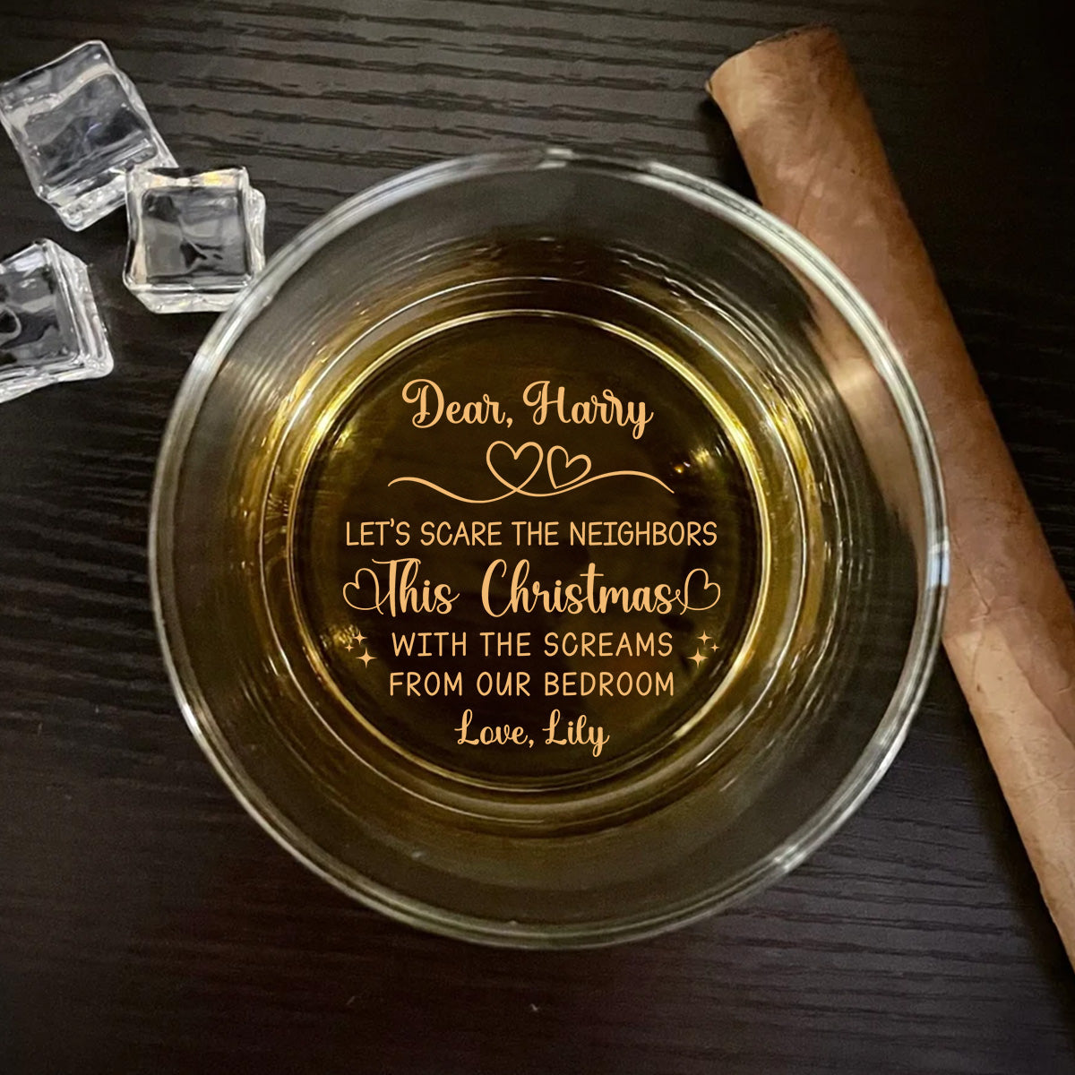From Our Bedroom - Personalized Custom Engraved Whiskey Glass