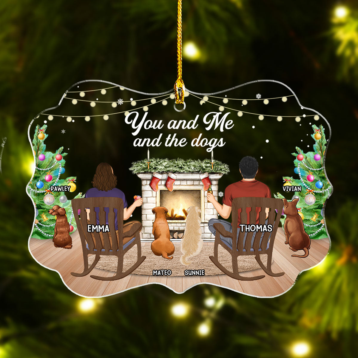 You And Me - Personalized Custom Acrylic Ornament