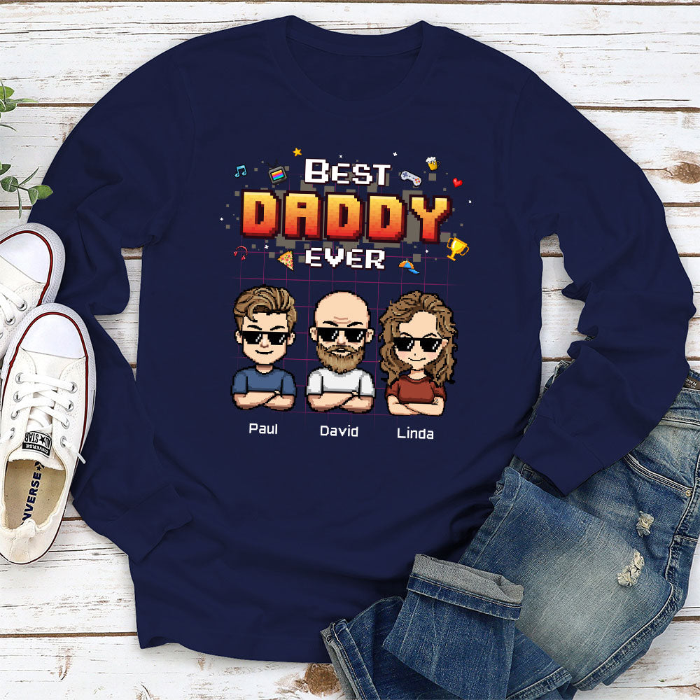 Best Dad Pixel - Personalized Custom Shirt
