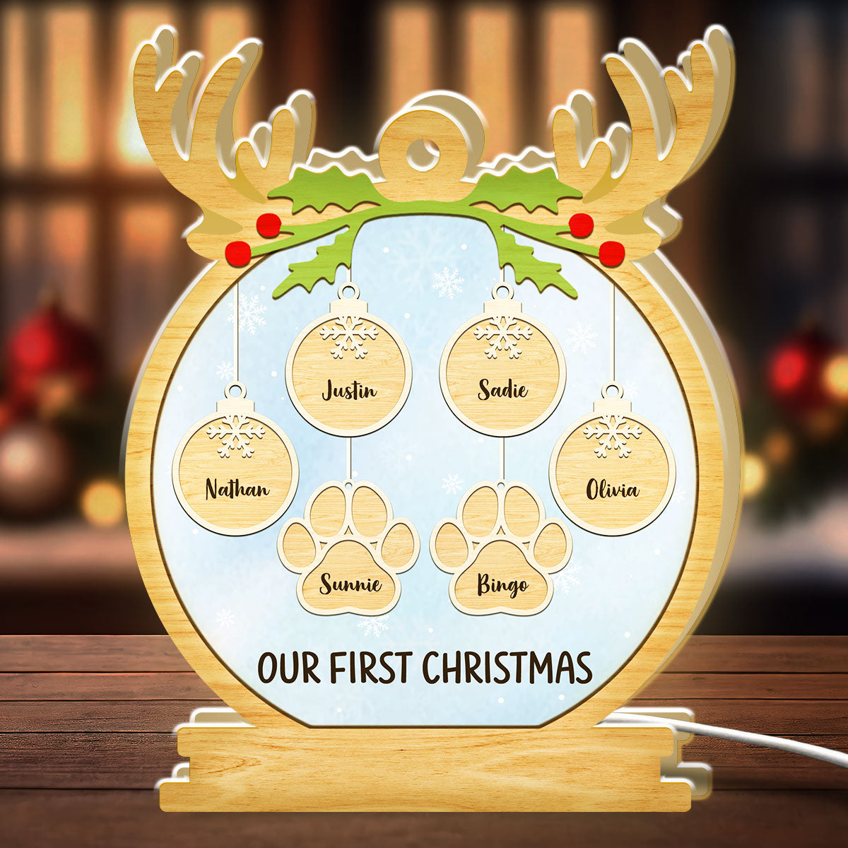 Paw Charm - Personalized Custom Light Box