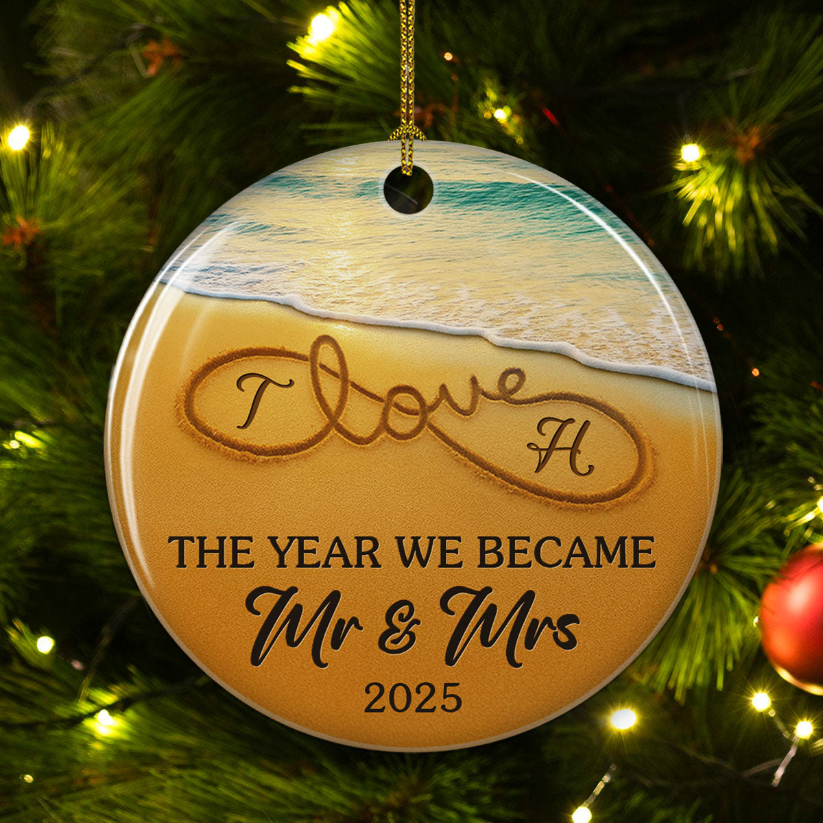The Year We Became - Personalized Custom Ceramic Ornament