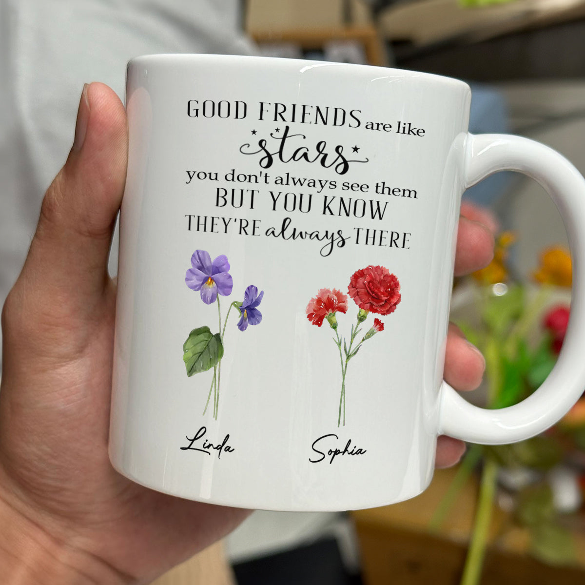 Friends Like Stars - Personalized Custom Coffee Mug