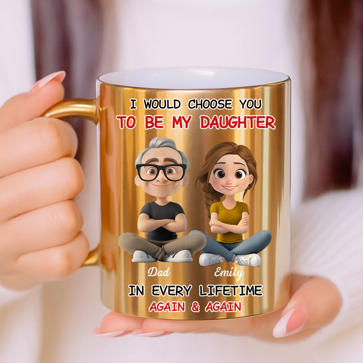 I Would Choose You - Personalized Custom Metallic Mug