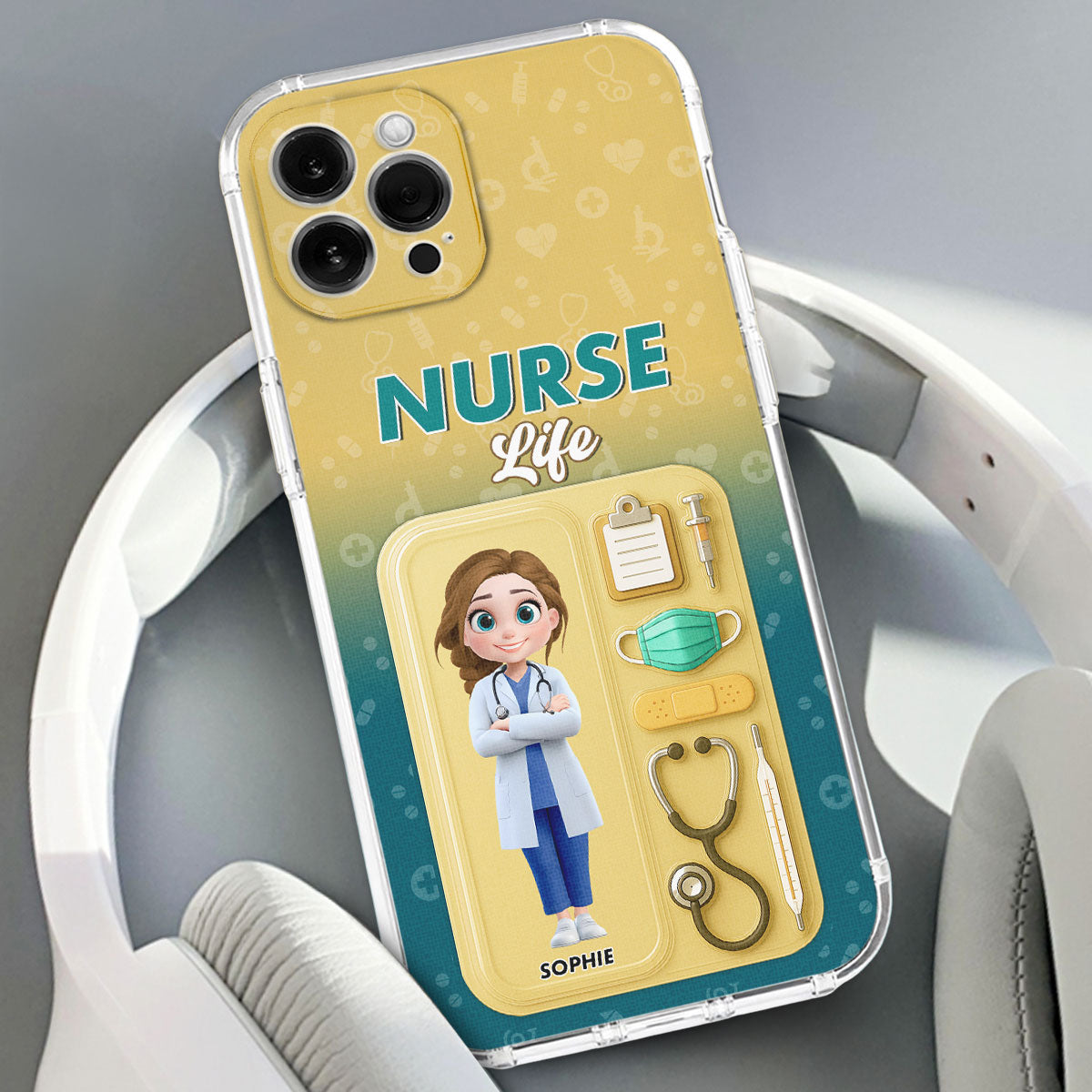 Proud Of Nurse Life - Personalized Custom Phone Case