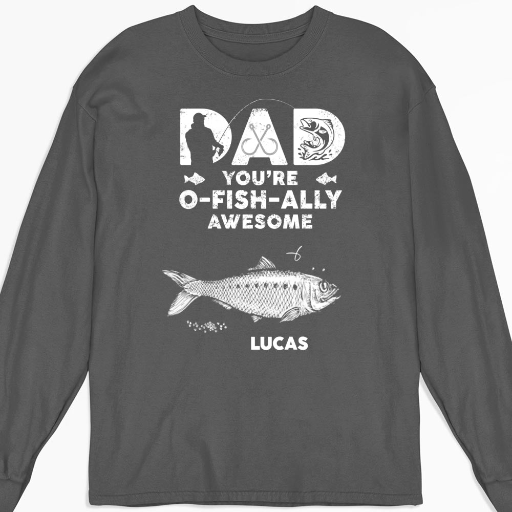 Dad Ofishally Awesome - Personalized Custom Shirt